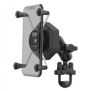 Support pour smartphone grande taille RAM ® X-Grip® avec kit de fixation guidon bras court et accessoire d'amortissement des vibrations Vibe-Safe ™