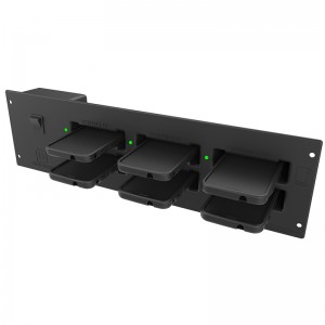 Module de charge GDS ® à 6 ports encastrable dans une armoire pour téléphones équipé d’une coque IntelliSkin ® 