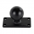 Base rectangle 3.81x7.62 cm boule 3,81cm