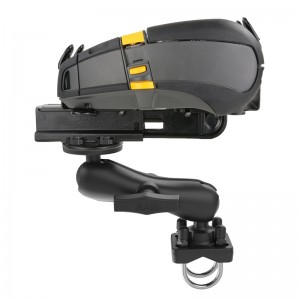 Support  RAM ® pour imprimantes mobiles (Avec alimentation papier par l'arrière) avec kit de montage sur tube de 3.17 cm à 3.81 cm de diamètre