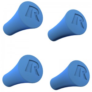 Lot de 4 doigts en caoutchouc bleu de rechange pour X-Grip