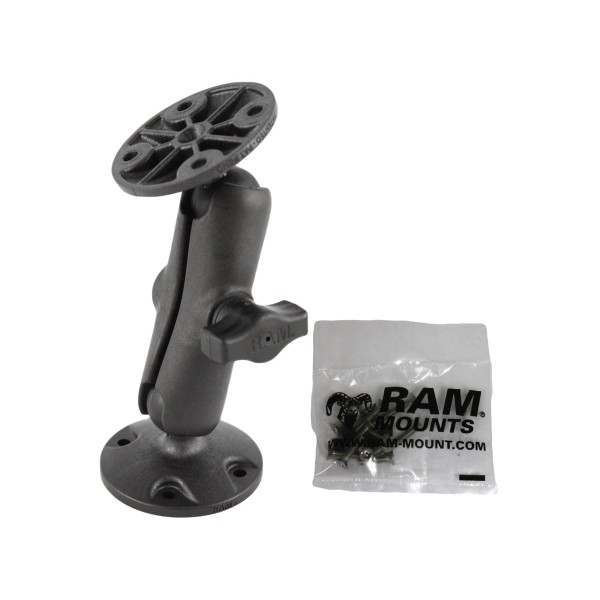 Fixation RAM double bases rondes mat riau composite pour Garmin GPSMAP