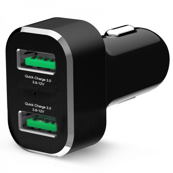 Chargeur allume cigare USB charge rapide